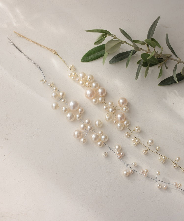 プリンセス 結婚式 パールヘッドドレス 50191
