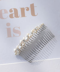 パール＆ビジュー ヘアーコーム (ヘアーアクセサリー) 50187