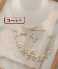 プリンセス 結婚式 パールヘッドドレス 50191