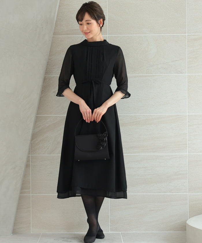ブラックフォーマル 冠婚葬祭 ワンピースドレス 礼服 喪服11261