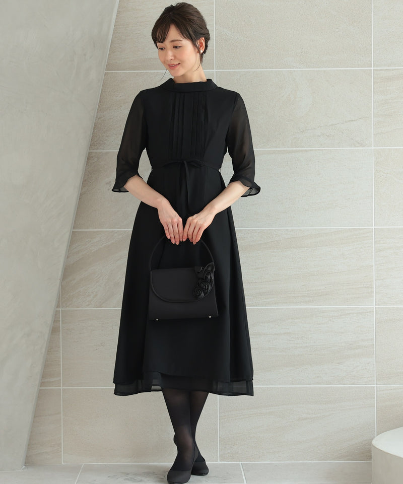 ブラックフォーマル 冠婚葬祭 ワンピースドレス 礼服 喪服11261