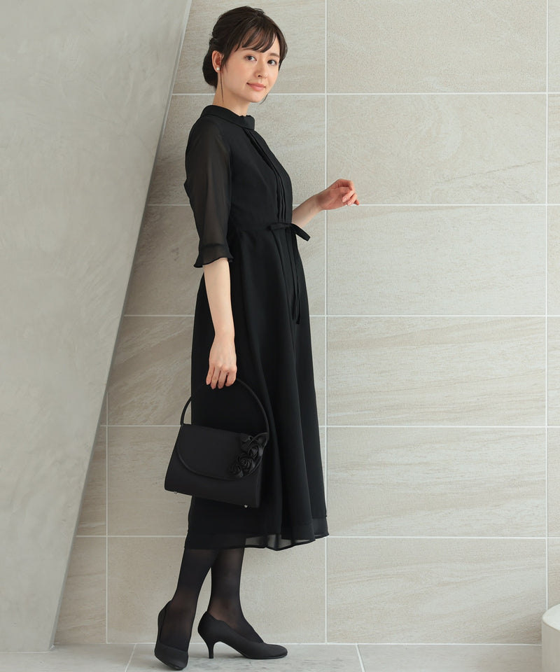 ブラックフォーマル 冠婚葬祭 ワンピースドレス 礼服 喪服11261