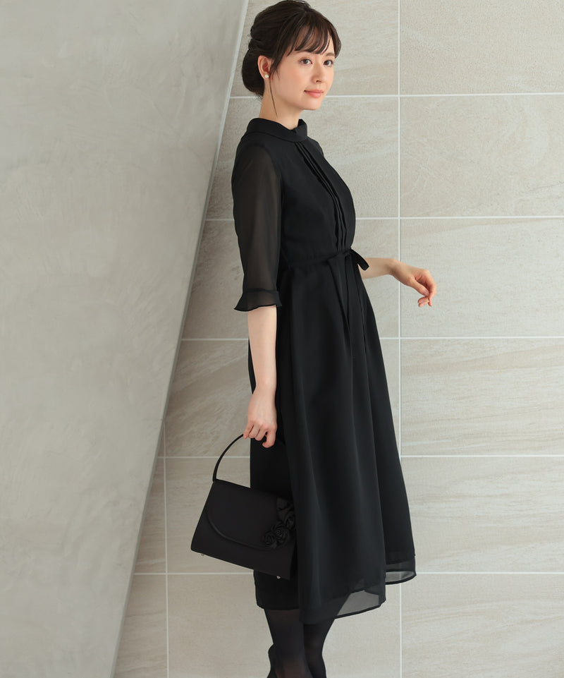 ブラックフォーマル 冠婚葬祭 ワンピースドレス 礼服 喪服11261