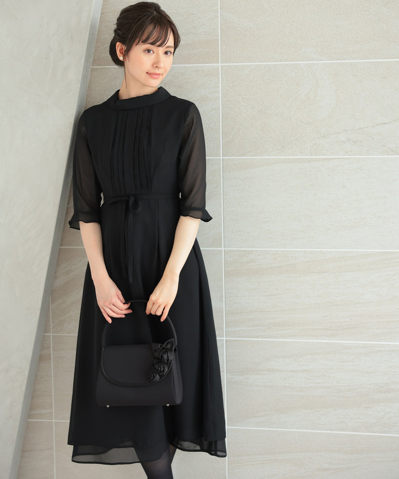 ブラックフォーマル 冠婚葬祭 ワンピースドレス 礼服 喪服11261