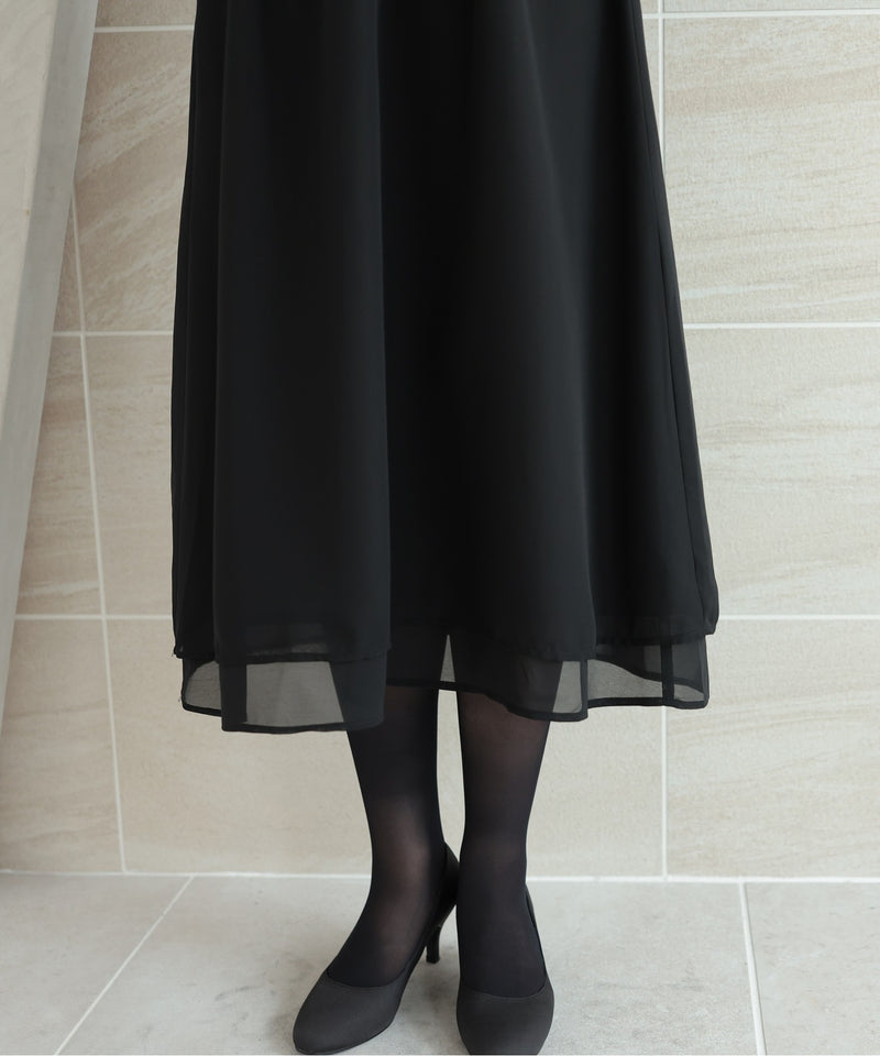 ブラックフォーマル 冠婚葬祭 ワンピースドレス 礼服 喪服11261