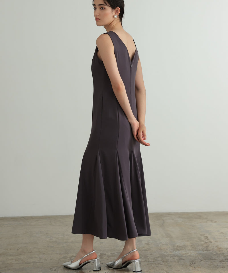 チュールフリル ジレ付き２点セットドレス 結婚式 パーティー オケージョンドレス(S,M)50241