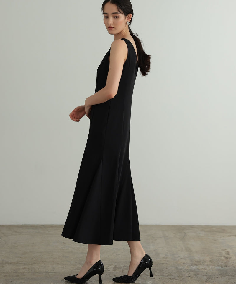 チュールフリル ジレ付き２点セットドレス 結婚式 パーティー オケージョンドレス(S,M)50241