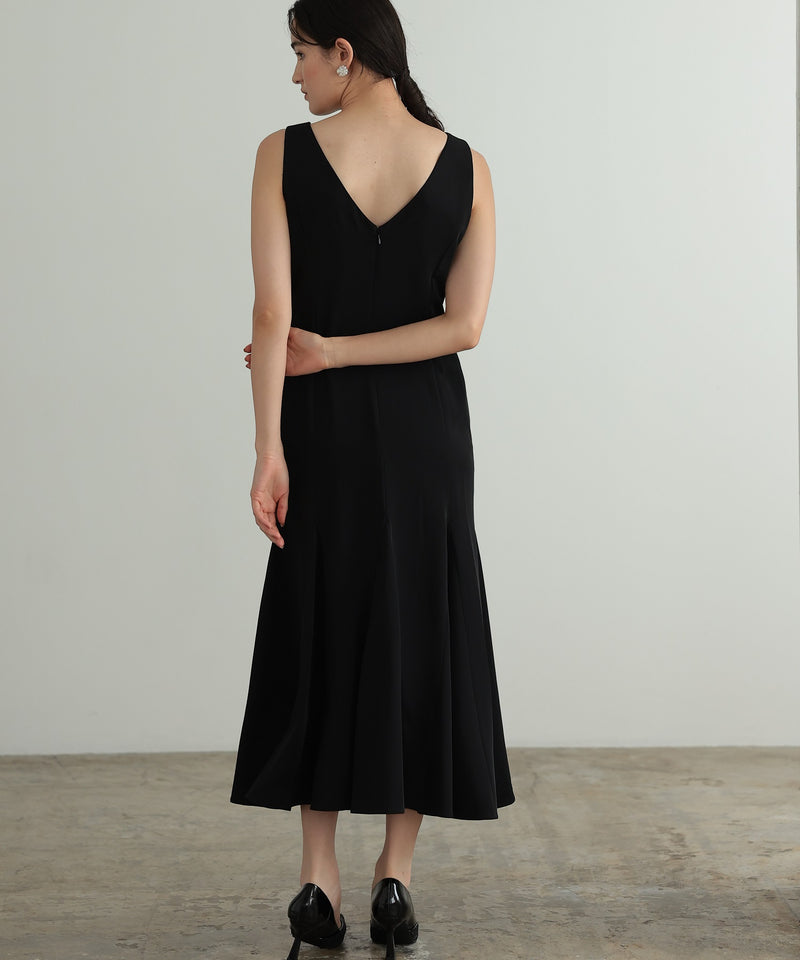 チュールフリル ジレ付き２点セットドレス 結婚式 パーティー オケージョンドレス(S,M)50241