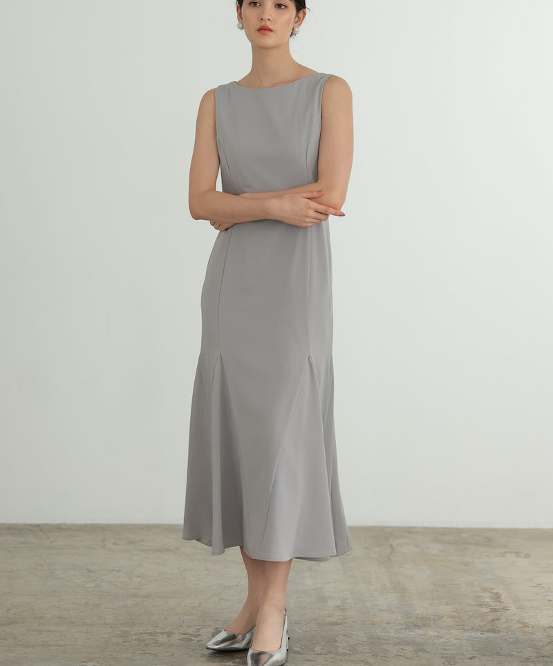 チュールフリル ジレ付き２点セットドレス 結婚式 パーティー オケージョンドレス(S,M)50241