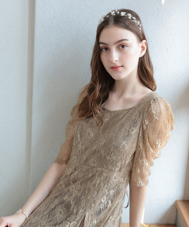 プリンセス 結婚式 パールヘッドドレス 50191