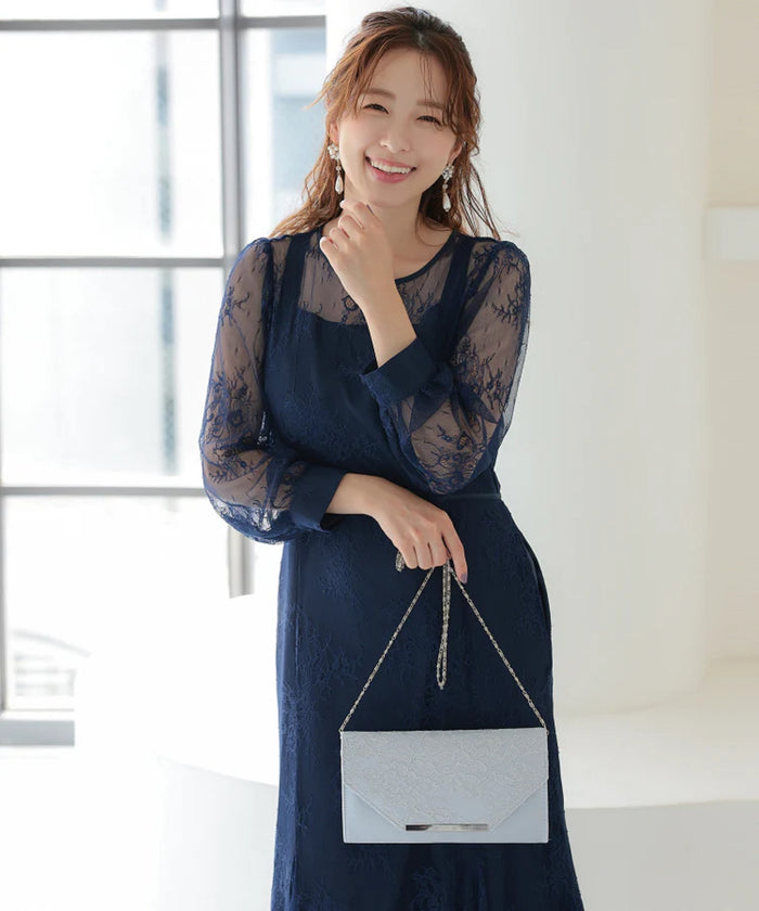 レターフォルム レース 3way 結婚式 お呼ばれ パーティークラッチバッグ 50152