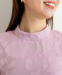 ランタンスリープＡラインボタニカル柄 結婚式 パーティー ドレス (S,M,L)11260